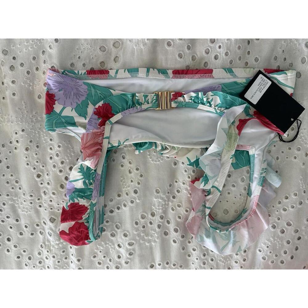 EPHEMERA ARCADIA FLOUNCE BRA Bikini Top $178 NWT 42 8 Medium Tuckernuck - Picture 7 of 8